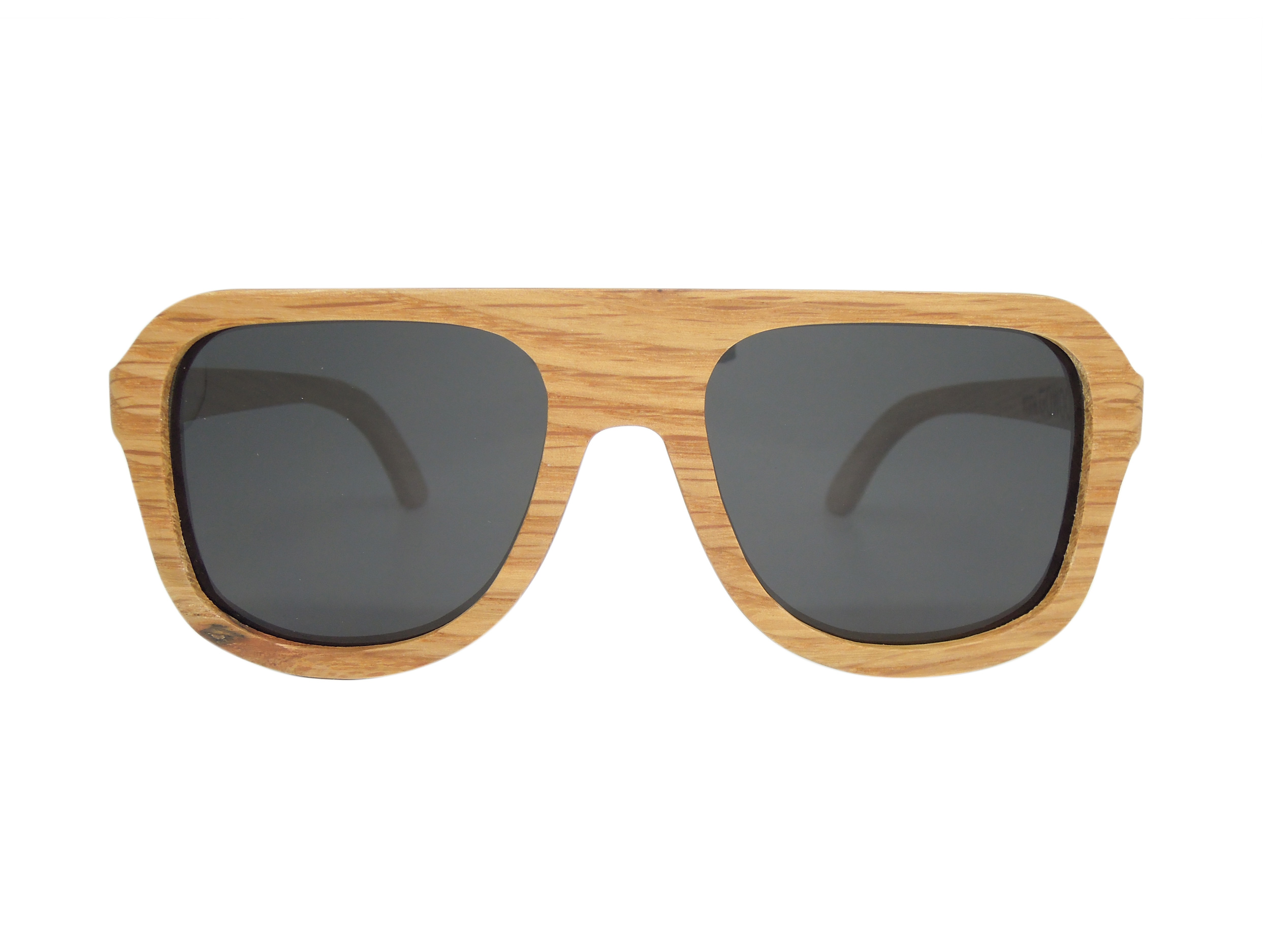 Aviator wood sunglasses made of oak Go Wood