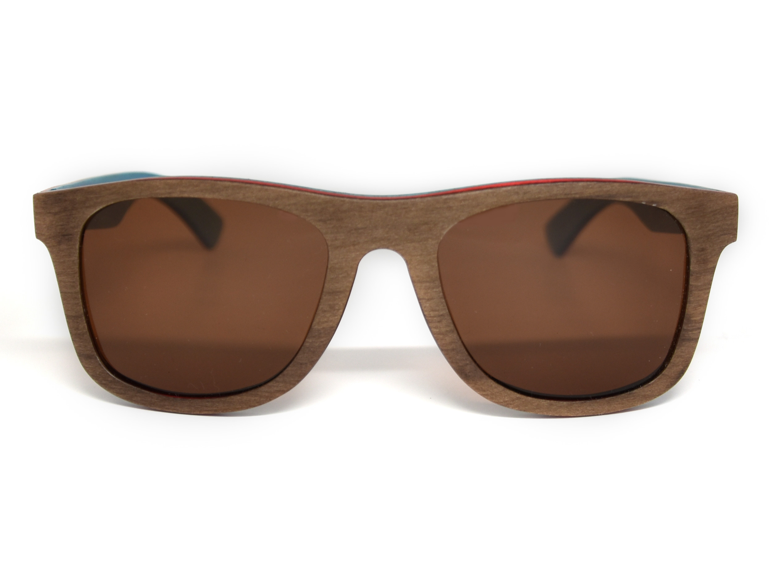Skateboard wood sunglasses Toulouse front