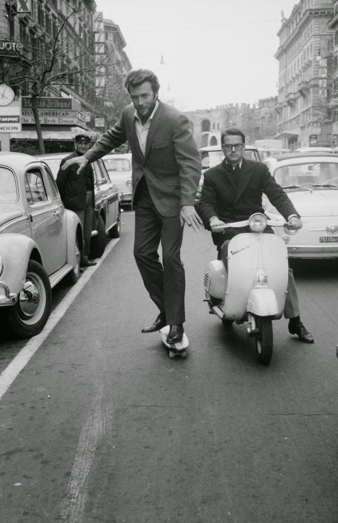 Clint Eastwood skateboarding - www.gowood.ca