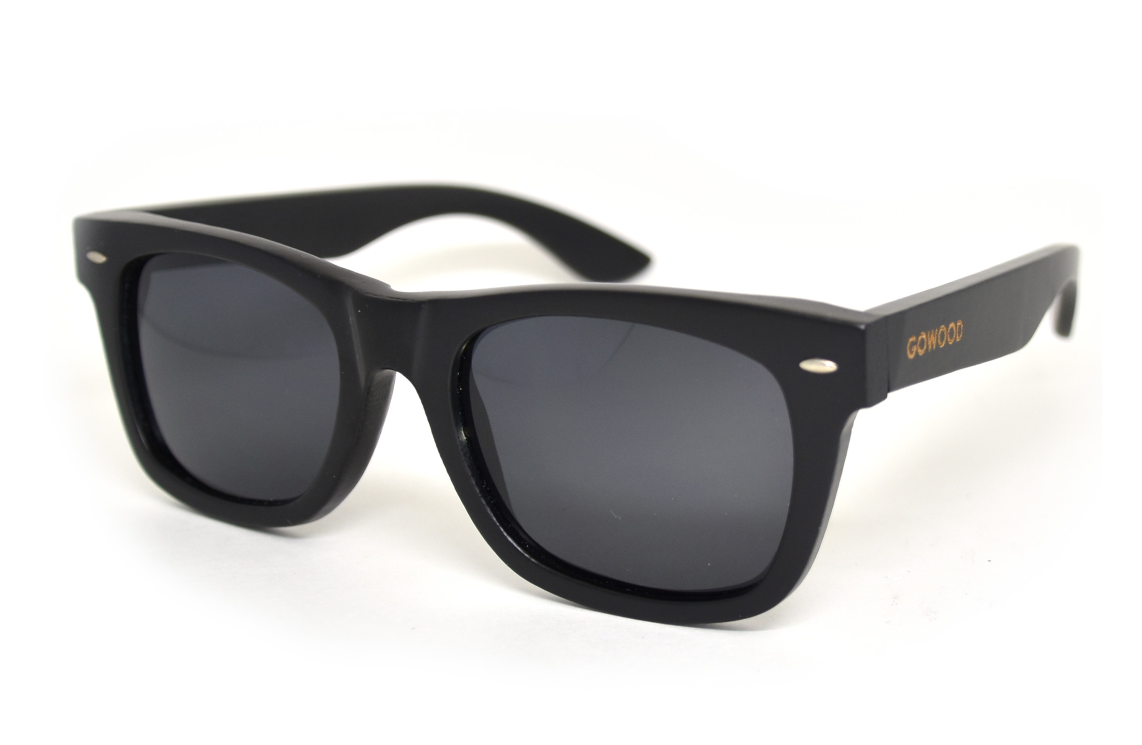 wayfarer style sunglasses black angle