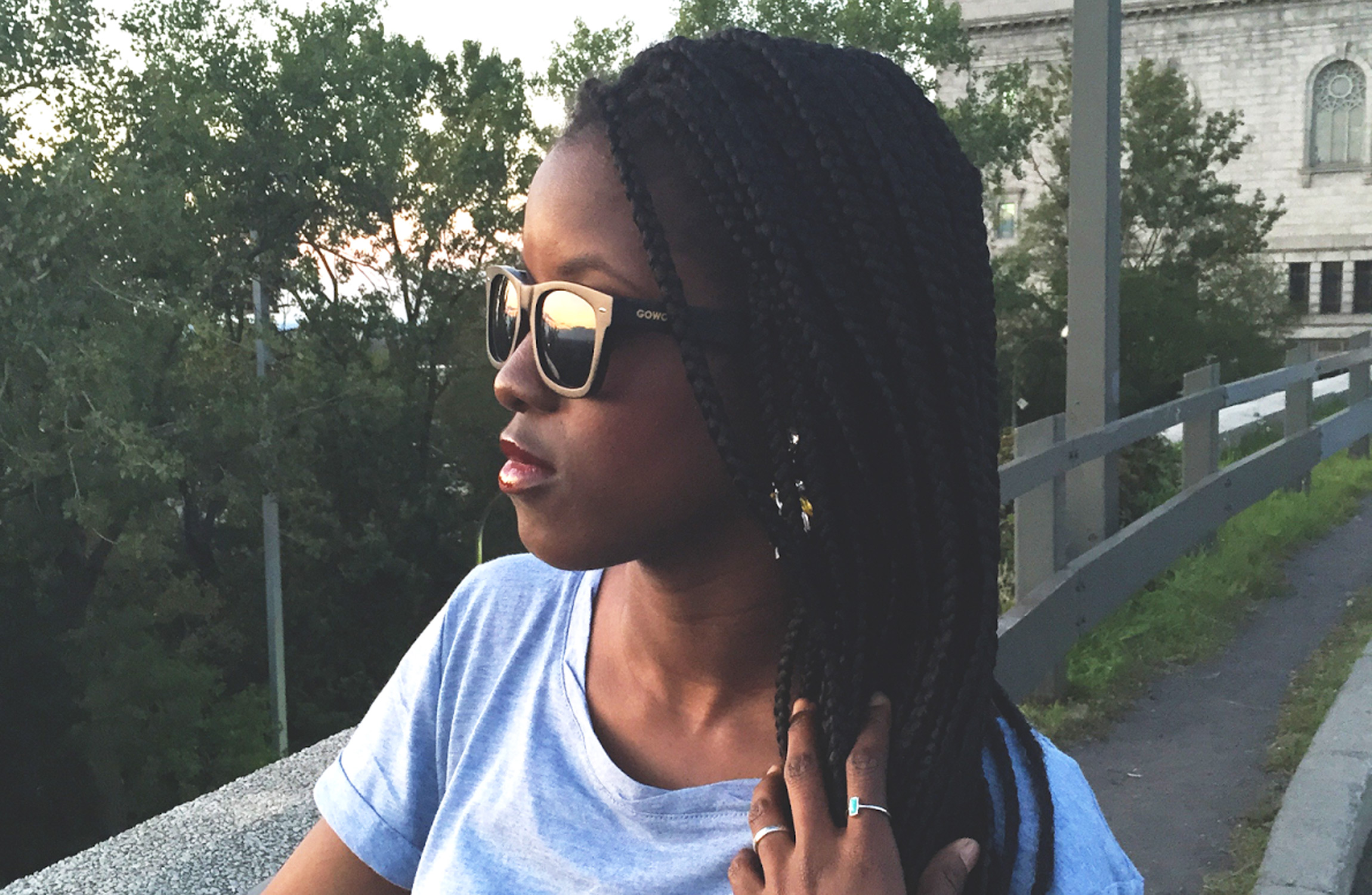 wayfarer style sunglasses black girl 2
