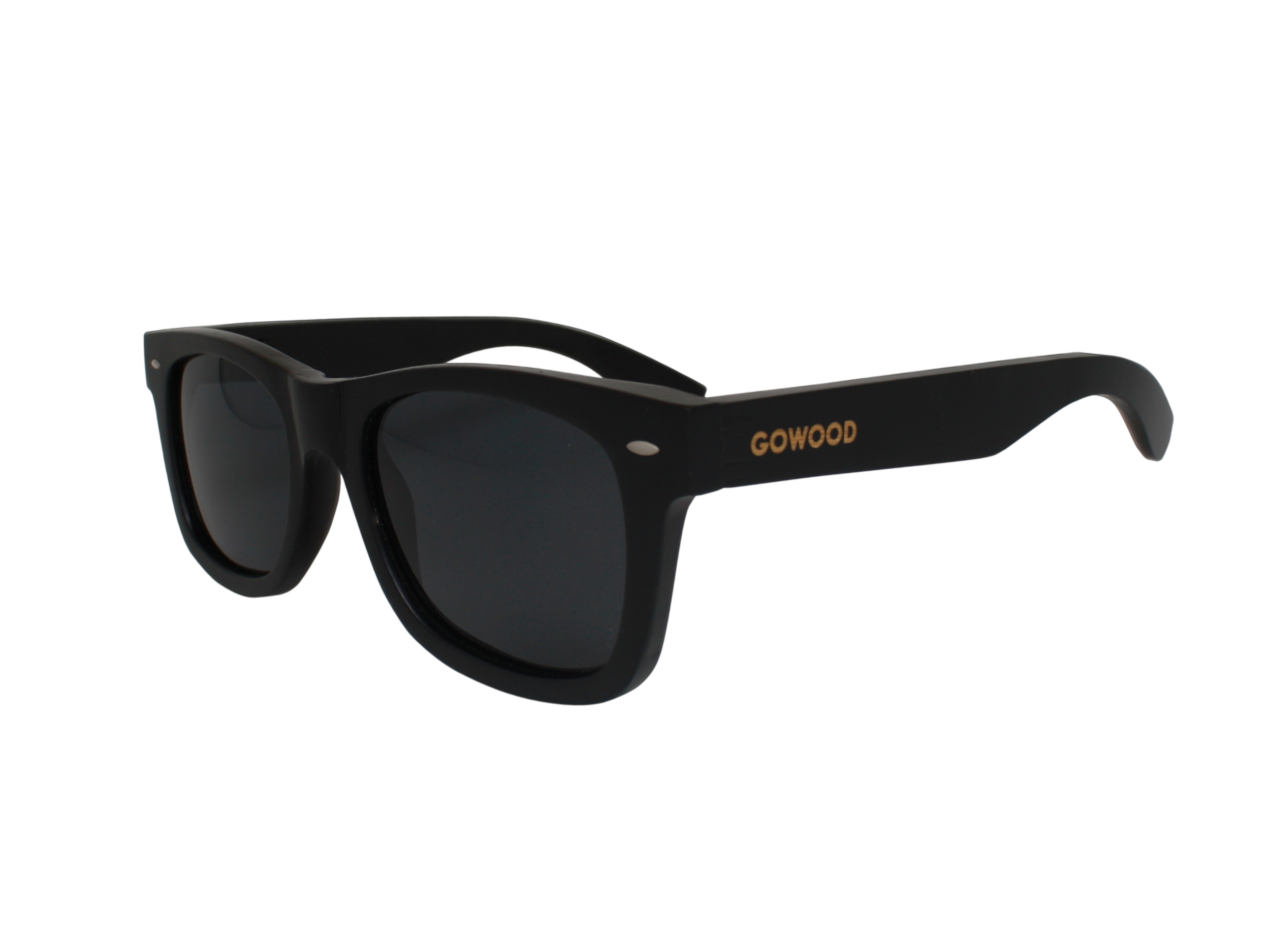 wayfarer style sunglasses black front side