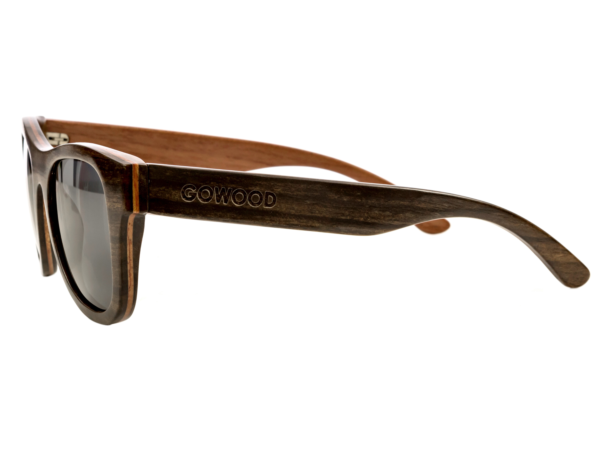Ebony wood sunglasses New York II - left side