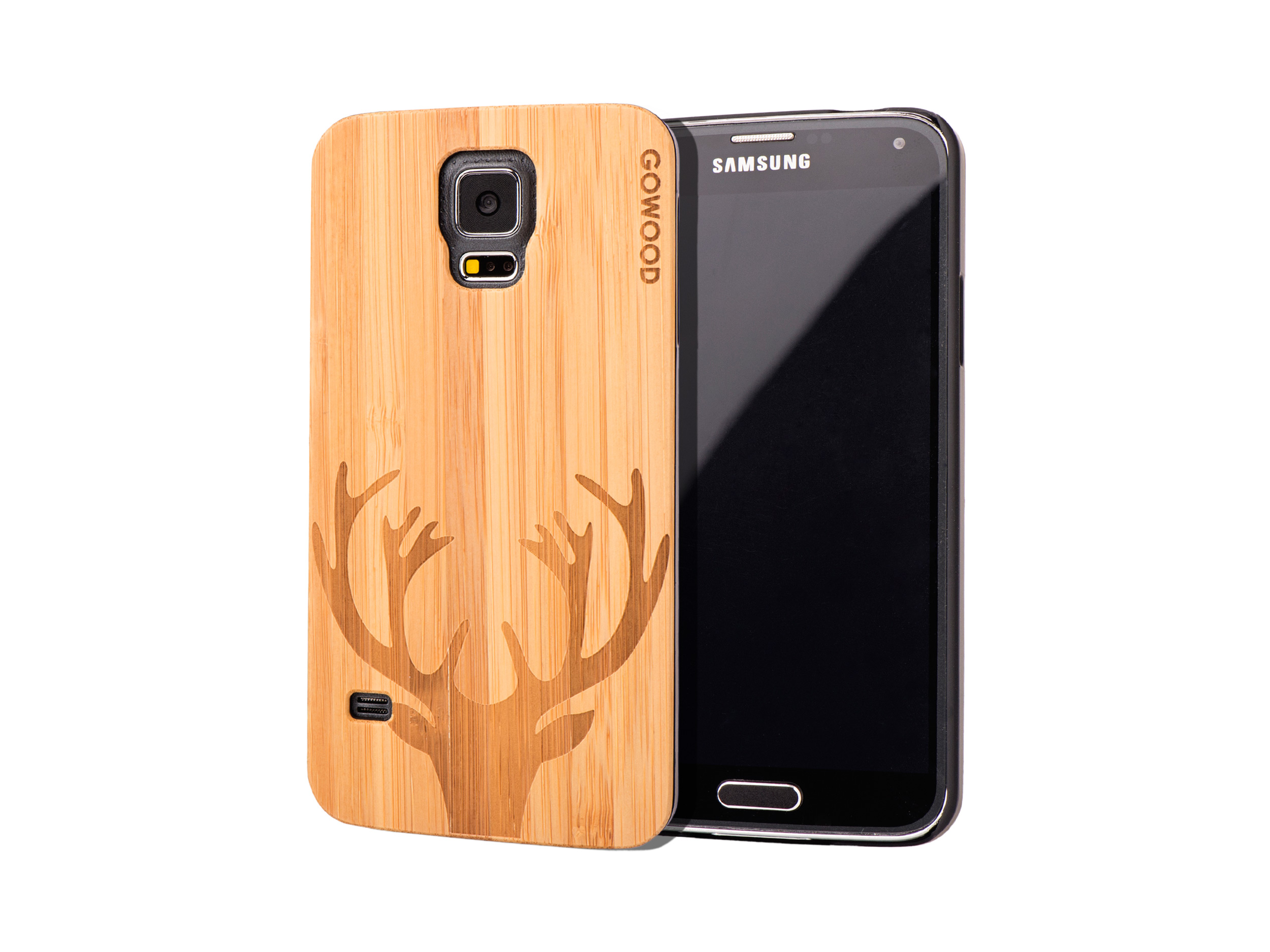 Samsung Galaxy S5 case bamboo deer