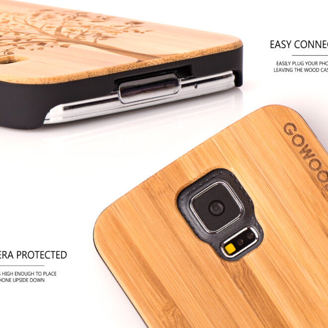 Samsung Galaxy S5 case bamboo tree camera