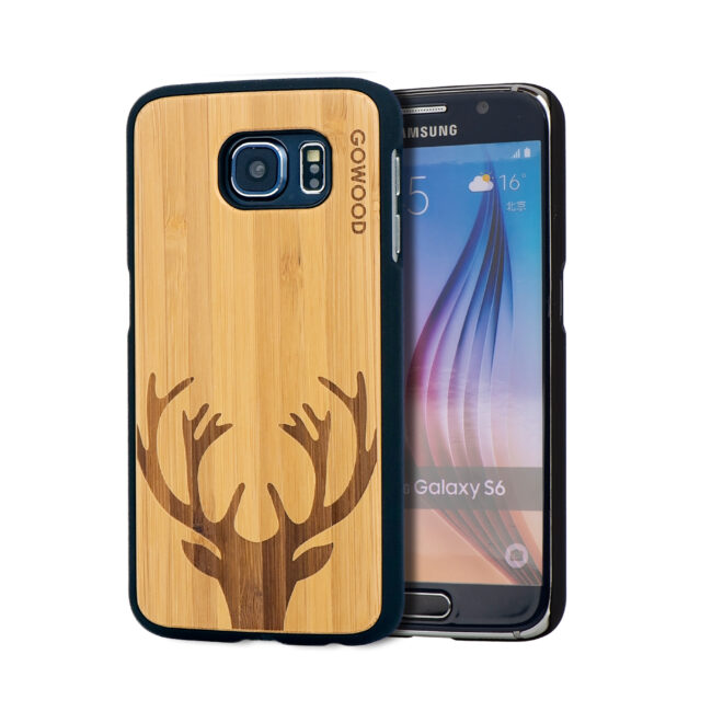 Samsung Galaxy S6 case bamboo deer