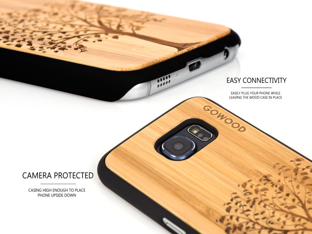 Samsung Galaxy S6 case bamboo tree camera