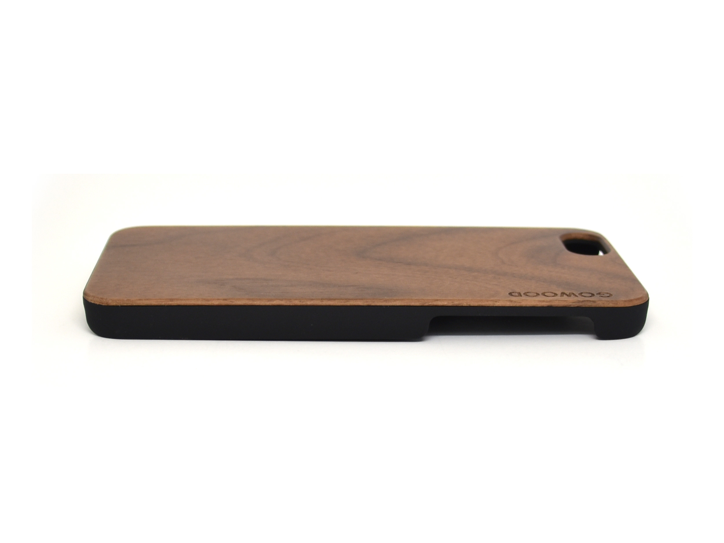iPhone 6 hoesje van walnotenhout rechts