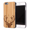 iPhone 6 case bamboo deer wood front