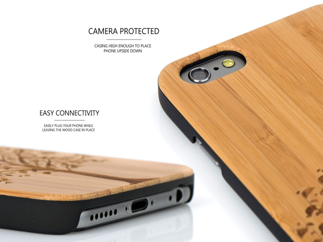 iPhone 6 case bamboo tree wood camera