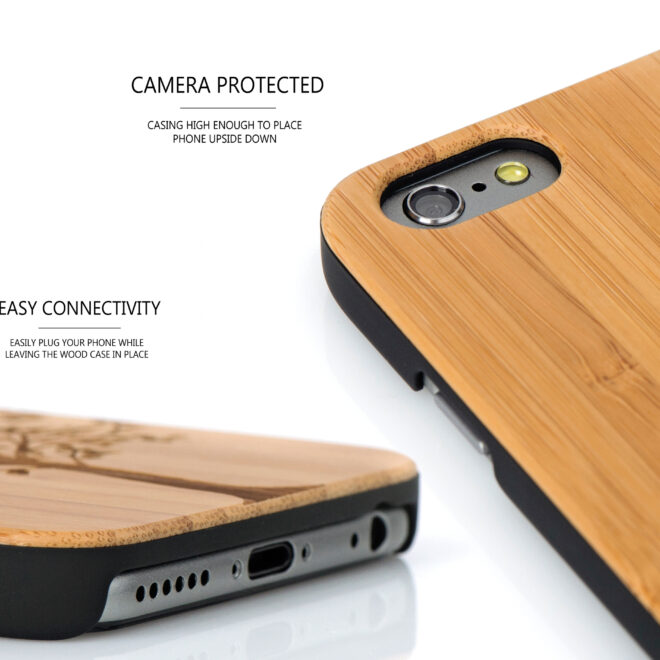 iPhone 6 case bamboo tree wood camera