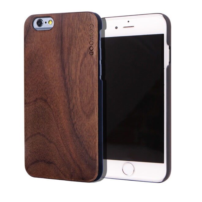 iPhone 6 case walnut wood front