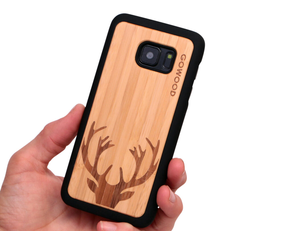 Samsung Galaxy S7 wood case deer user 1
