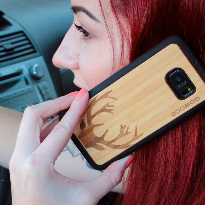 Samsung Galaxy S7 wood case deer user 2