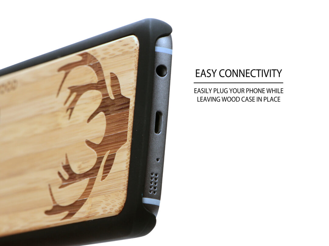 Samsung Galaxy S7 wood case deer socket