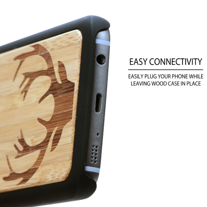 Samsung Galaxy S7 wood case deer socket