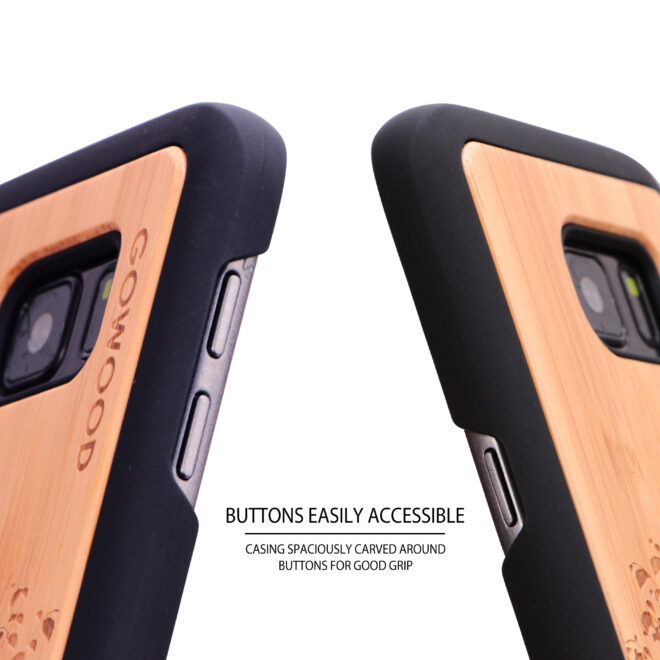 Samsung Galaxy S7 wood case tree buttons