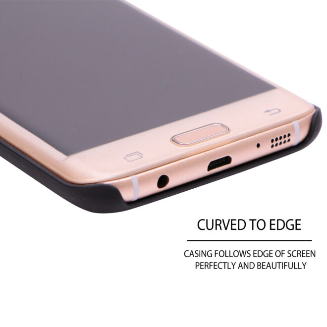Samsung Galaxy S7 Edge wood case screen