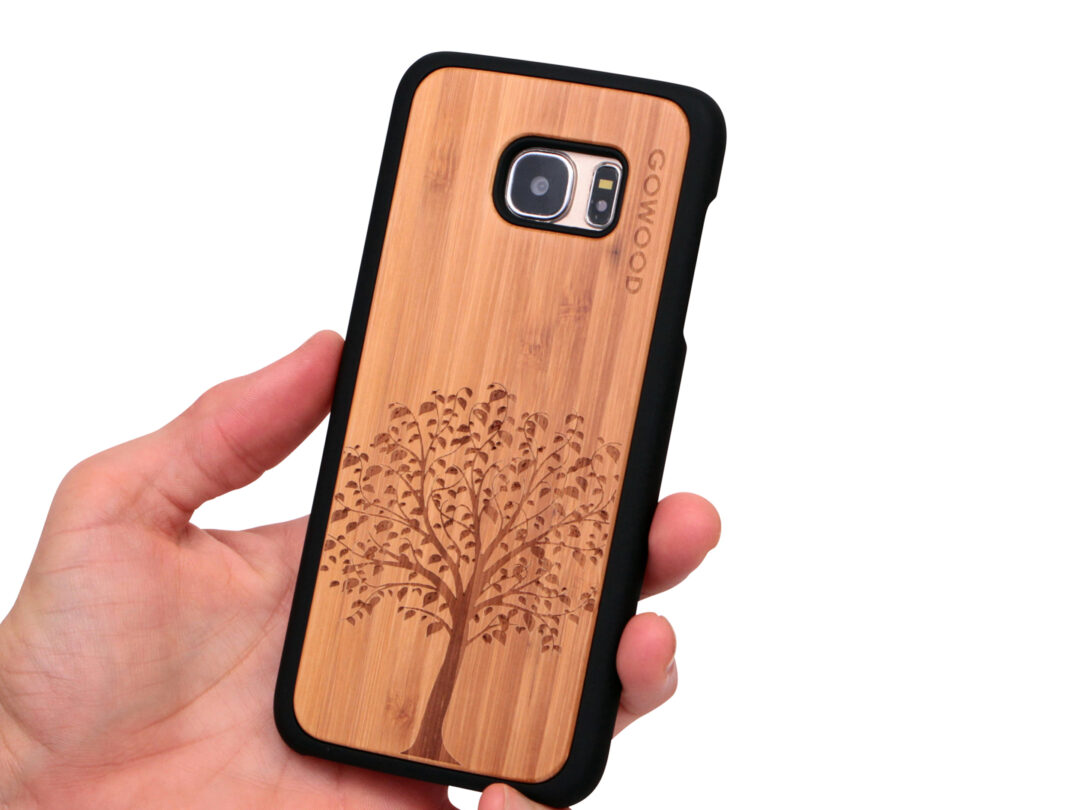 Samsung Galaxy S7 Edge wood case tree user 1