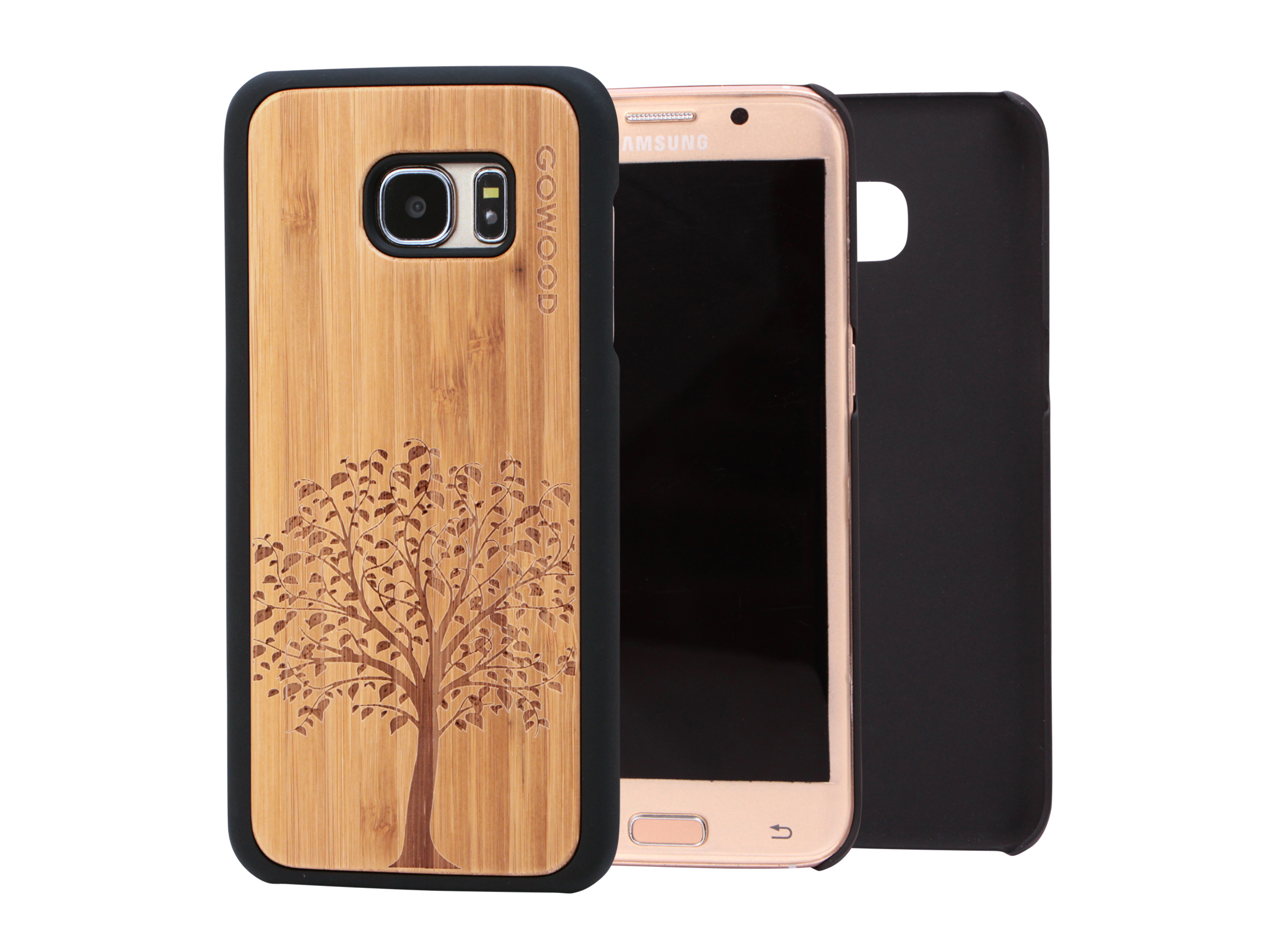 Samsung Galaxy S7 Edge wood case tree main