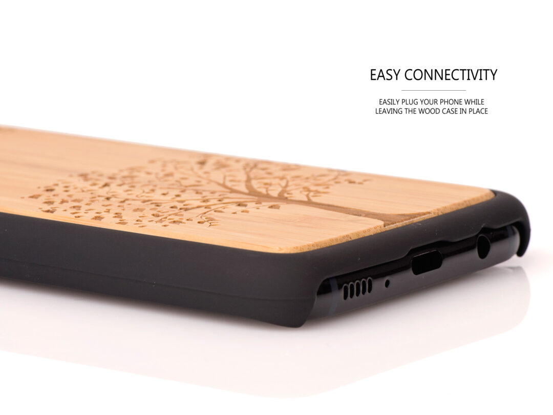 Samsung Galaxy S8 wood case tree - socket