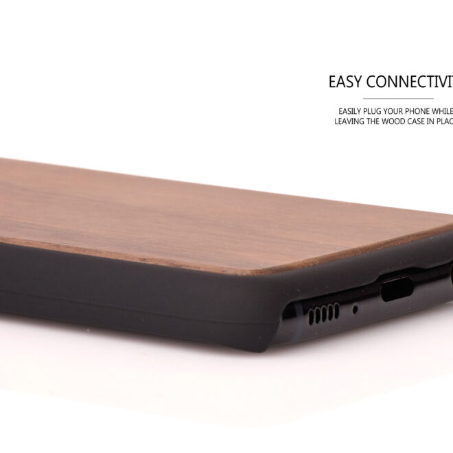 Samsung Galaxy S8 wood case walnut - sockets