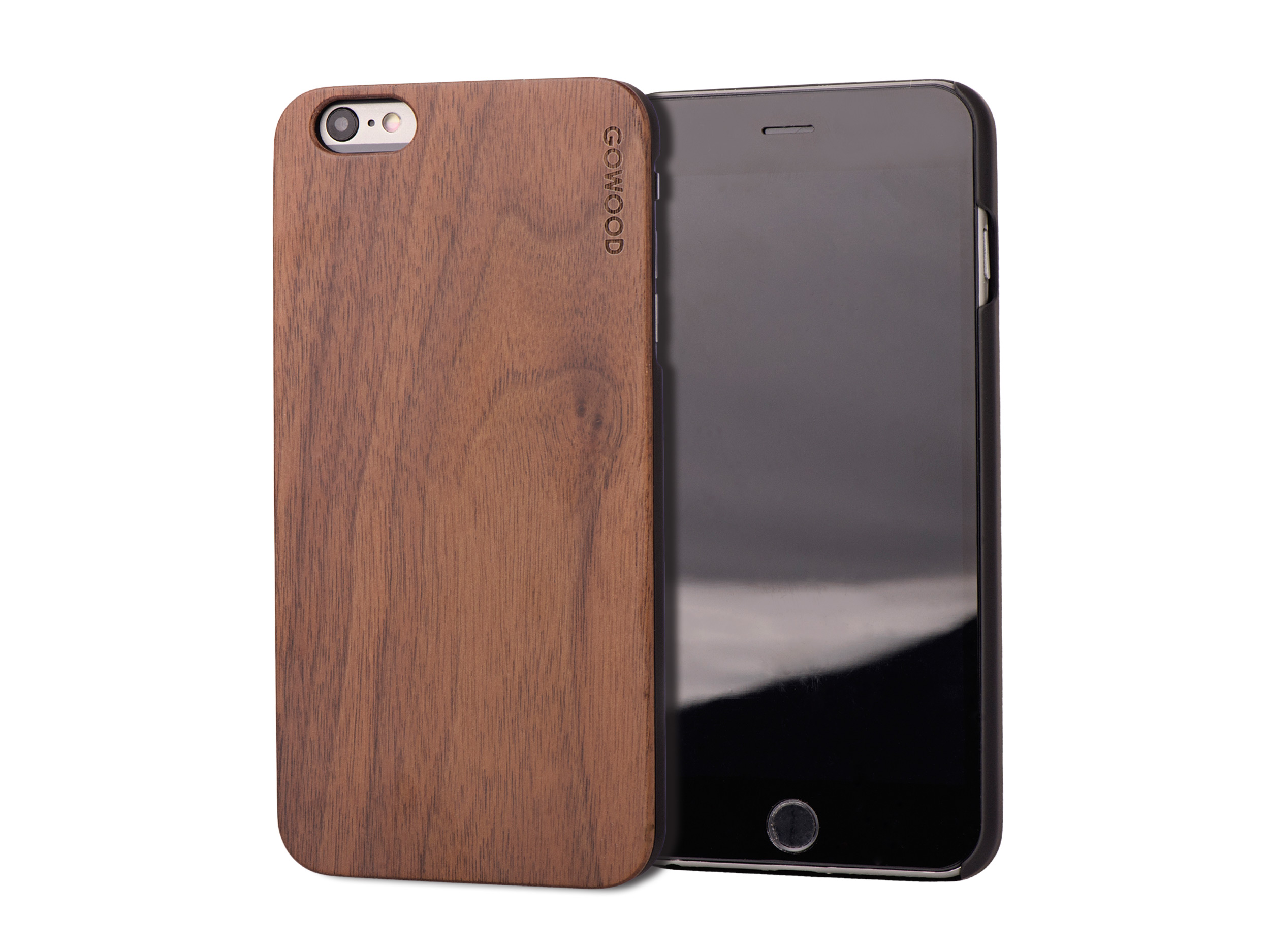 iPhone 6 Plus hoesje van walnoten hout