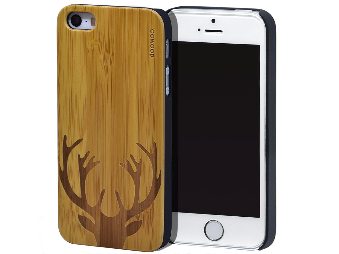 iPhone 5 wood case bamboo deer