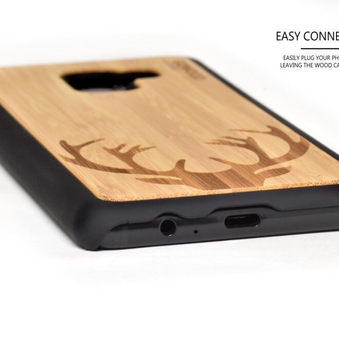Samsung Galaxy A8 wood case bamboo deer