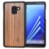 Samsung Galaxy A8 Plus wood case walnut front