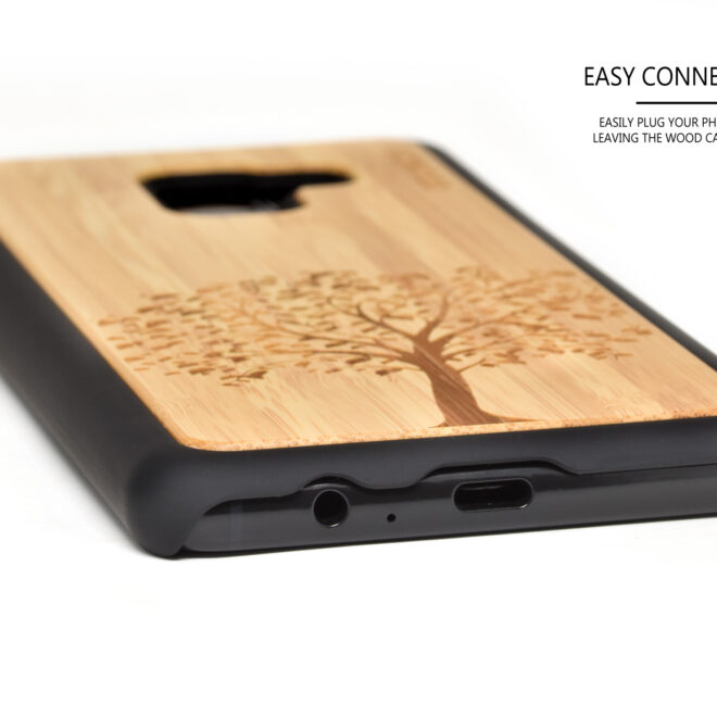 Samsung Galaxy A8 Plus wood case bamboo tree
