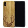 iPhone XS Max wood case bamboo deer