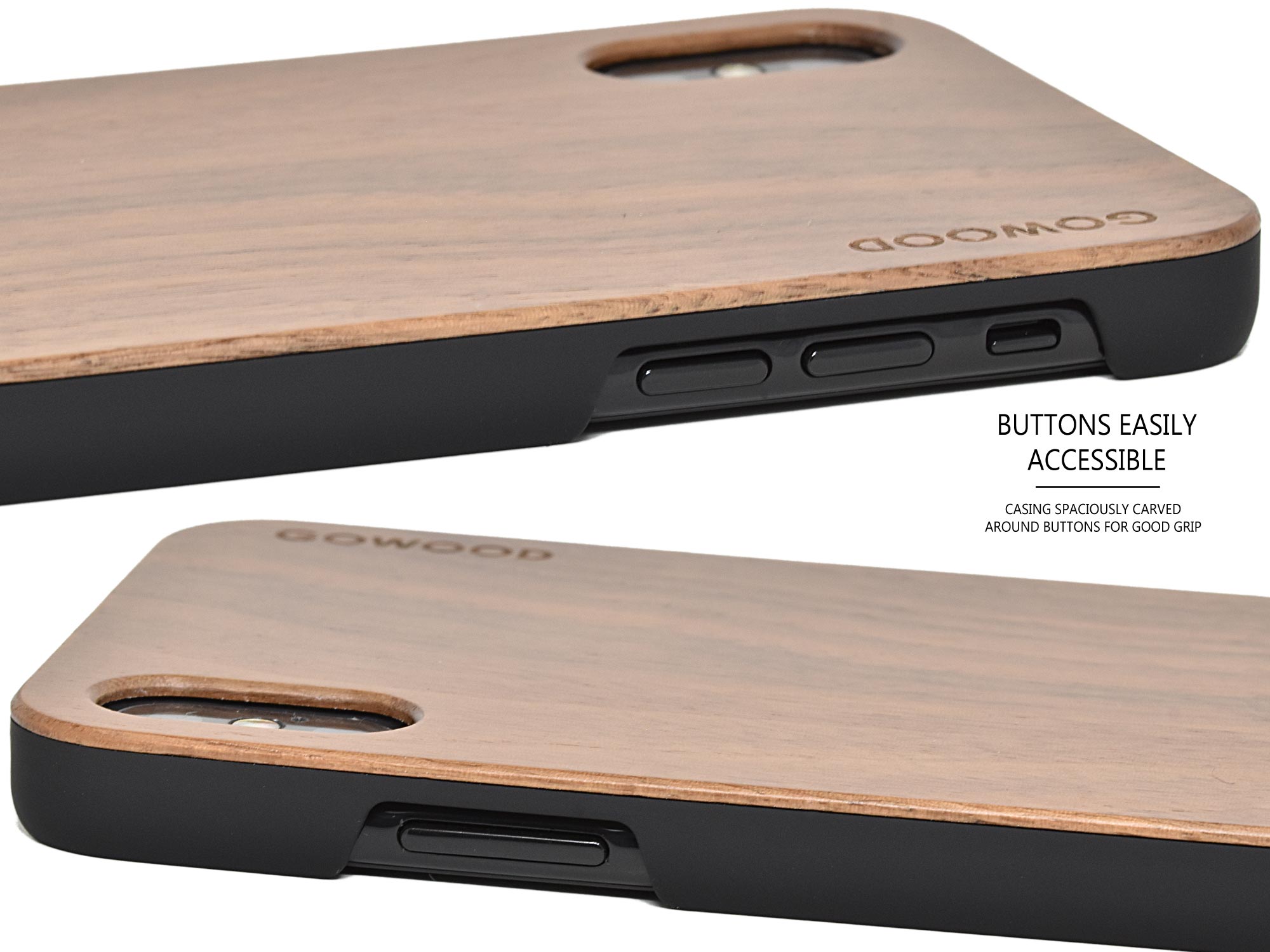 iPhone XS MAX wood case walnut