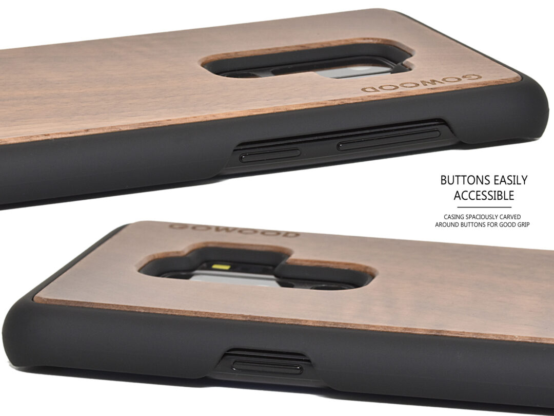 Samsung Galaxy S9 Plus wood case walnut