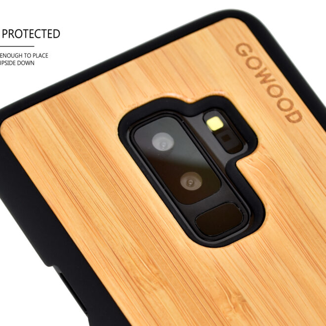 Samsung Galaxy S9 Plus wood case bamboo deer