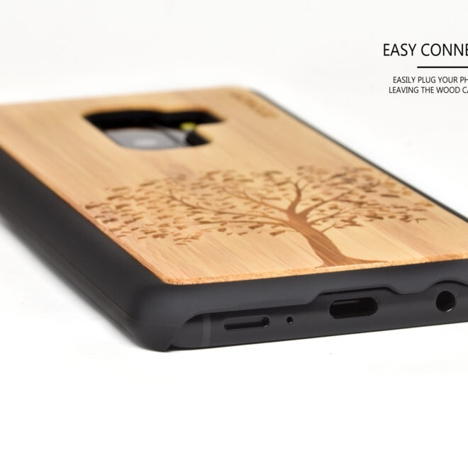 Samsung Galaxy S9 Plus wood case bamboo tree