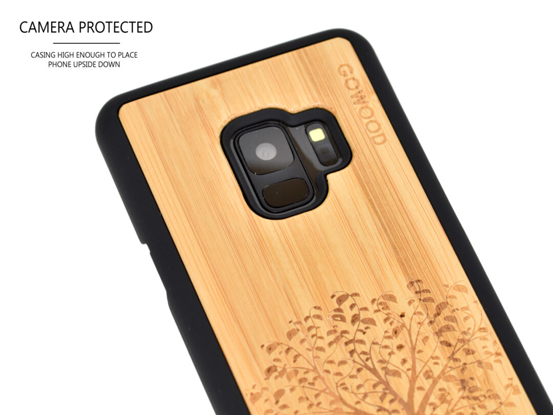Samsung Galaxy S9 wood case bamboo tree