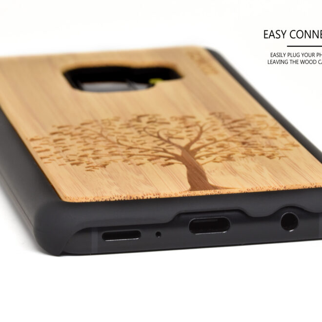 Samsung Galaxy S9 wood case bamboo tree