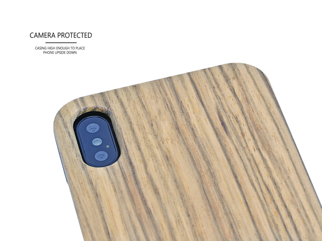 iPhone X/XS zebra wood case