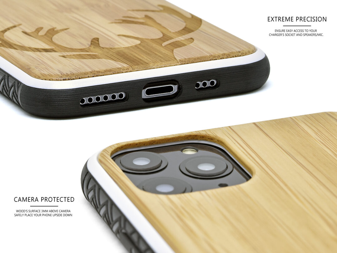 iPhone 11 wood case bamboo