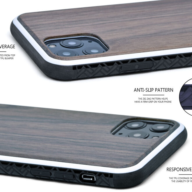 iPhone 11 Pro wood case walnut