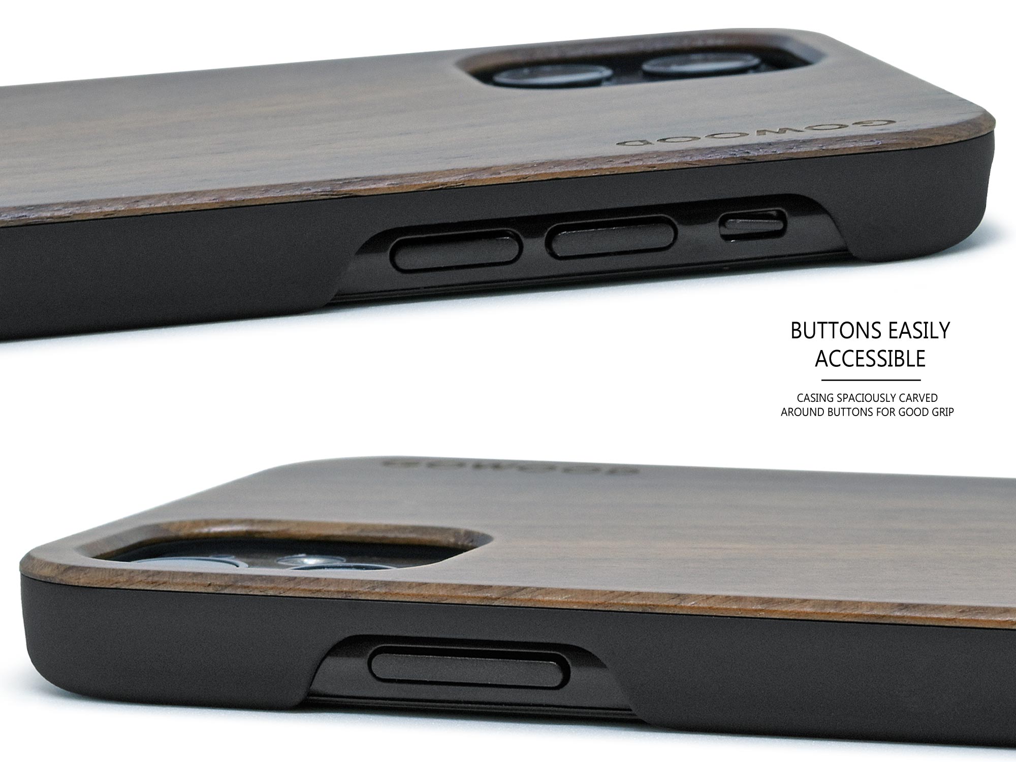 iPhone 11 wood case walnut