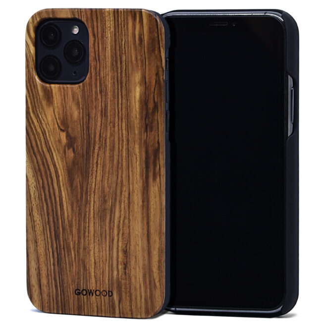 Étui iPhone 11 Pro en bois zébré