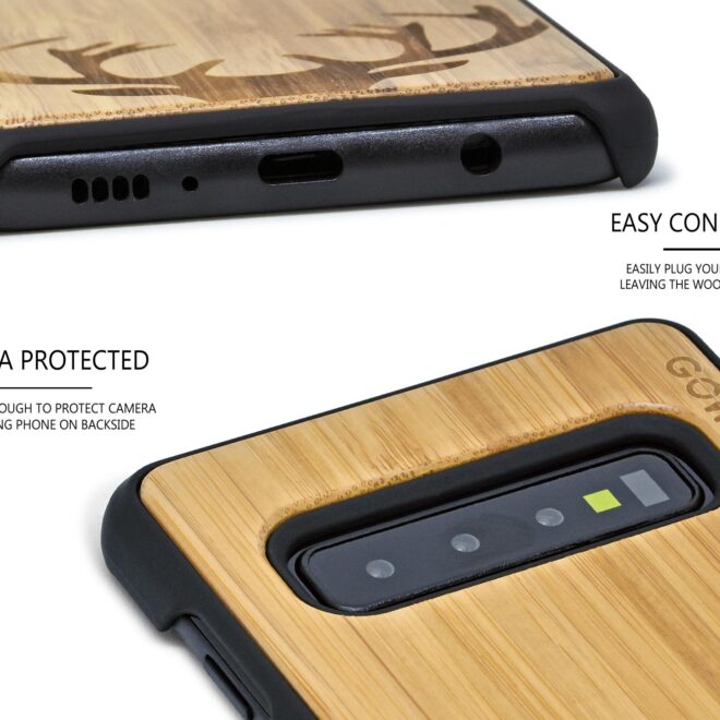 Samsung Galaxy S10 wood case deer