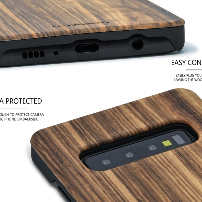 Samsung Galaxy S10 wood case zebra