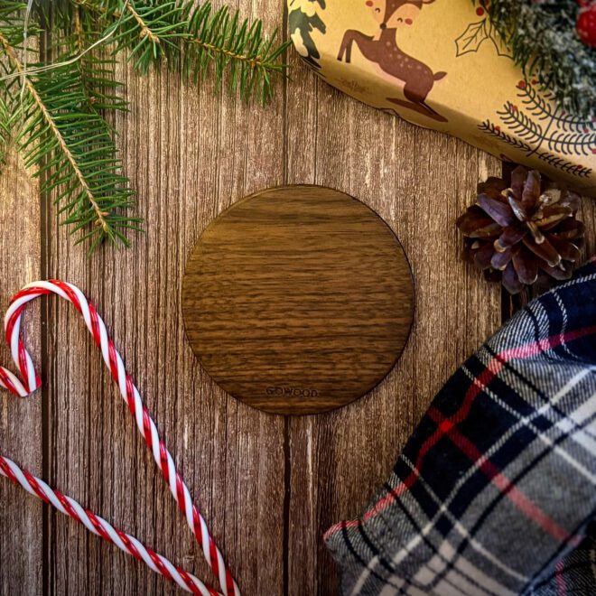 Fast charge walnut wood wireless charger