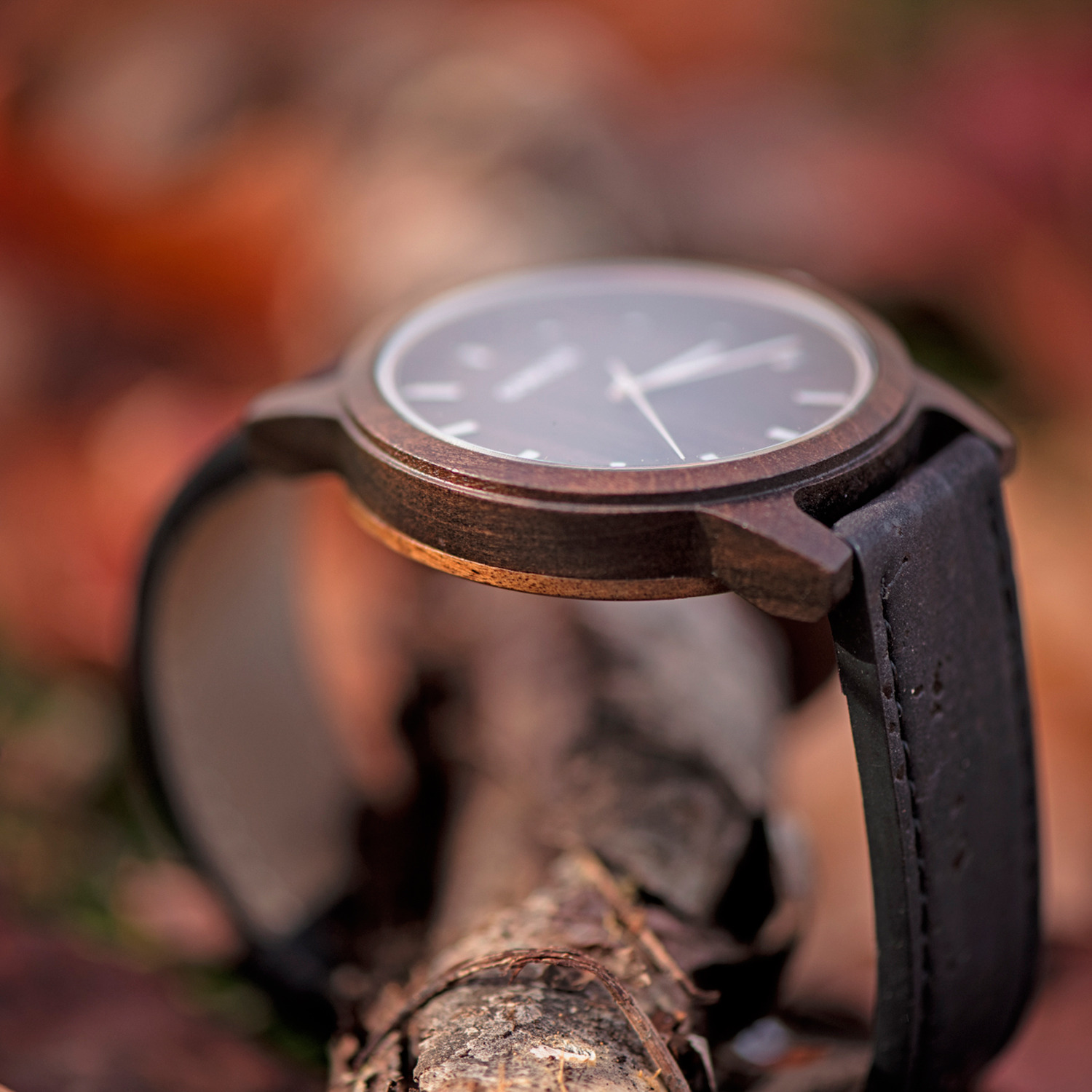 Black Sandal Wooden Watch