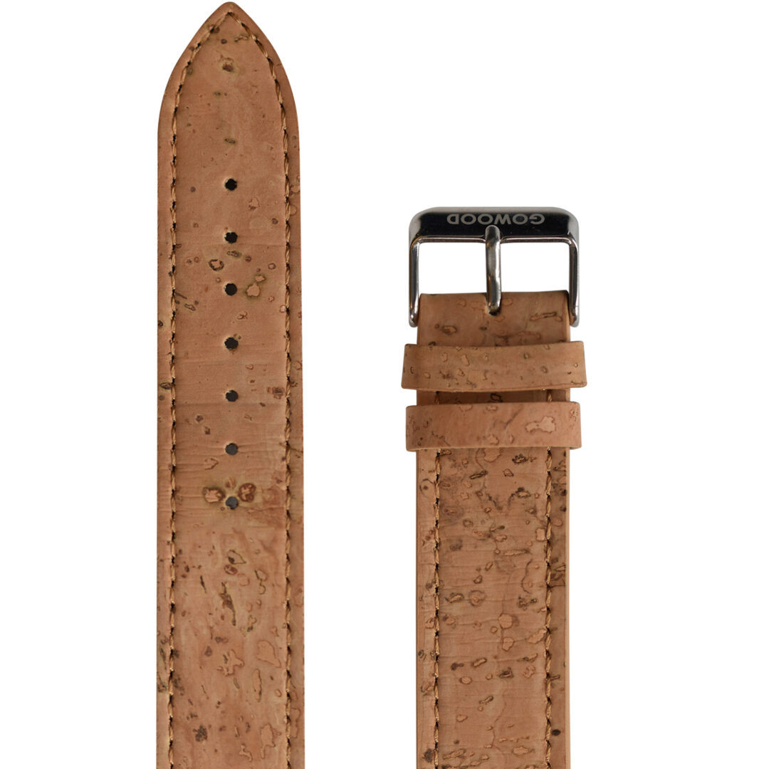 Zebra Wood Watch cork strap