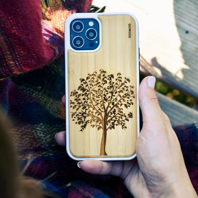 Bamboo wood phone case