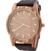 Olive wood watch